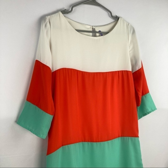 LULUS Exclusive Citrus Grove Orange and Mint Shift Dress - Picture 3 of 11